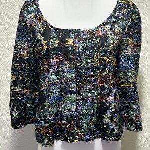 Love Squared lightweight cropped blouse, Large